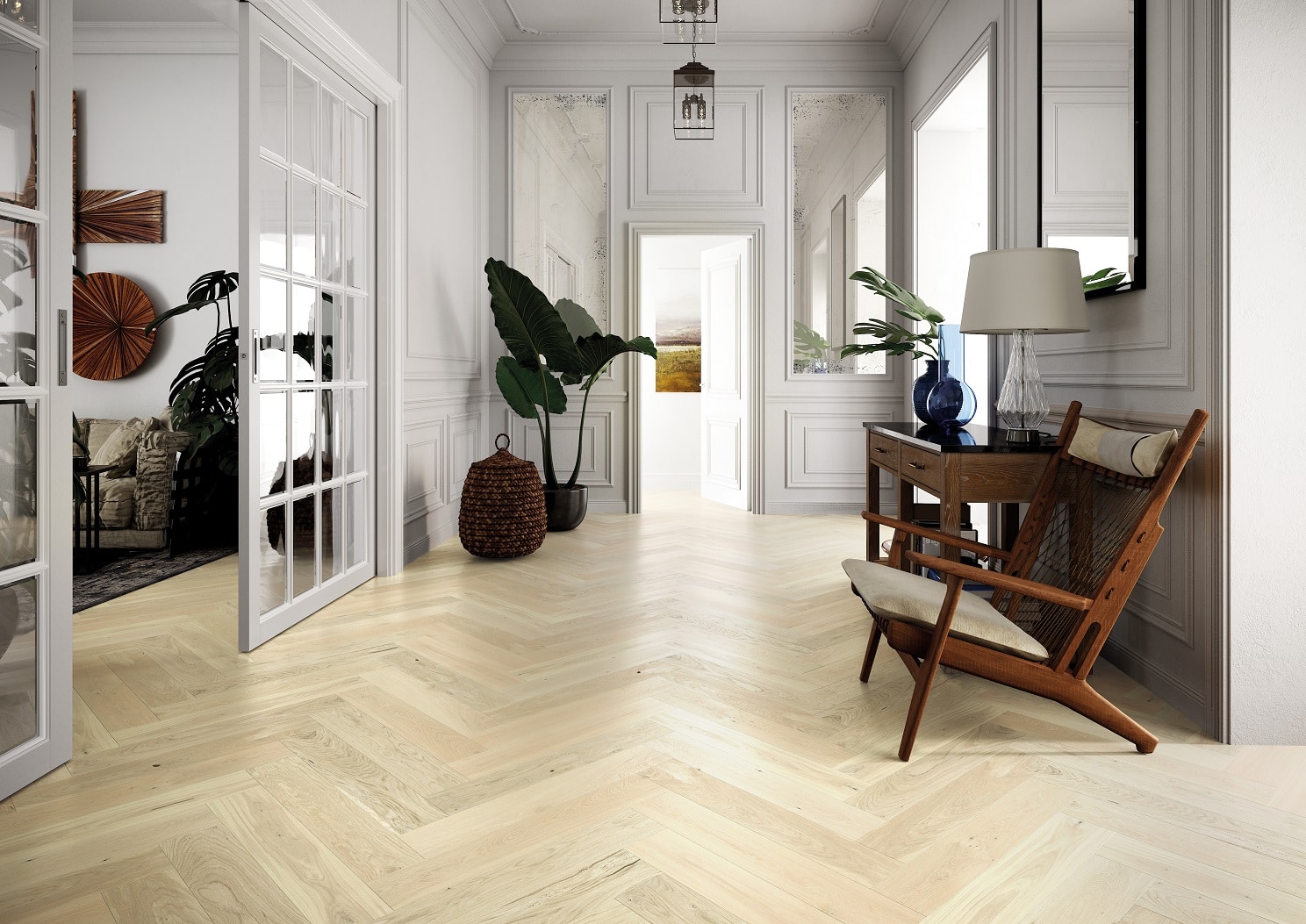 DUB Bianco herringbone 130